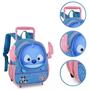 Imagem de Mochila Escolar de Rodinhas TSUM TSUM STITCH Infantil Clio STYLE