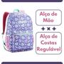 Imagem de Mochila Escolar Denlex com Bolso Frontal Lateral Resistente Volta as Aulas Faculdade Universidade