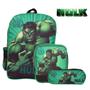 Imagem de Mochila Escolar Estampa Hulk Costas Com Lancheira Infantil