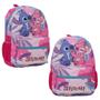 Imagem de Mochila Escolar Feminina Juvenil Stitch Rosa Passeio Viagem