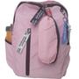 Imagem de Mochila Escolar Feminina Kit Estojo E Chaveiro Rosa Zc8006