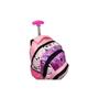 Imagem de Mochila Escolar Feminina Rodinhas Panda Rosa Resistente