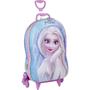 Imagem de Mochila Escolar Frozen Elza de Rodinhas  3D Maxtoy + Lancheira