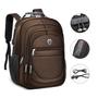 Imagem de Mochila Escolar Grande Masculina Feminina Espaço Notebook Trabalho Executiva Faculdade Porta Garrafa