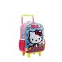 Imagem de Mochila Escolar Hello Kitty Bolsa Feminina Mala Rodinhas 16L