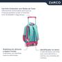 Imagem de Mochila Escolar Infantil 4 Bolsos Estampas 3D 16" Com Rodinhas e Alças Animais Sereia Seanite