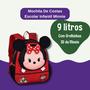 Imagem de Mochila escolar infantil 9 litros com alça ajustável mickey minni disney premium escola resistente