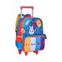 Imagem de Mochila Escolar Infantil Bolofofos Rodinhas 47x32x17cm