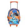 Imagem de Mochila Escolar Infantil com Rodinhas Hot Wheels Laranja - GV Bolsas