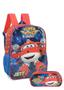 Imagem de Mochila Escolar Infantil Costas Estojo Super Wings