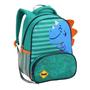 Imagem de Mochila Escolar Infantil Creche Pré-escola Passeio Menino Masculina Dinossauro Verde - Zoop