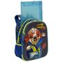 Imagem de Mochila Escolar Infantil De Alças Masculina Azul Spike Sestini