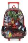 Imagem de Mochila Escolar Infantil de Rodinhas + Lancheira Térmica, Vermelho, Marvel Vingadores, Avengers