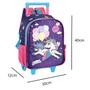 Imagem de Mochila Escolar Infantil De Rodinhas Unicórnio Luxcel Up4you