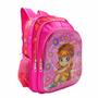 Imagem de Mochila Escolar Infantil Feminina 3D Boneca e Cachorro WL-C143