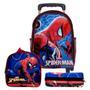 Imagem de Mochila Escolar Infantil Homem Aranha 3D De Rodinhas