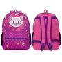 Imagem de Mochila Escolar Infantil Menina Gatinha Marie Desenho Roxa