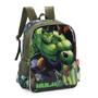 Imagem de Mochila Escolar Infantil Menino Bolsa Original Avengers Hulk