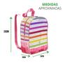 Imagem de Mochila Escolar Infantil Pvc Cristal Rosa Com Colorido Enjoy