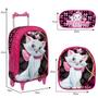 Imagem de Mochila Escolar Infantil Rodinha Marie Com Lancheira Estojo