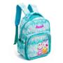 Imagem de Mochila Escolar Infantil Sweet Donuts 716351 Verde - Kit