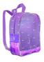 Imagem de Mochila escolar infantil trendy purple lilás holográfica dac