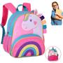Imagem de Mochila Escolar Infantil Unicórnio Com Alças Confortável