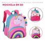 Imagem de Mochila Escolar Infantil Unicórnio Com Alças Confortável