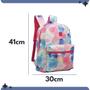 Imagem de Mochila Escolar Juvenil Colegial Fundamental Médio Pastel Menina Feminina Passeio Colorida Kawaii