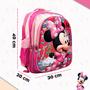 Imagem de Mochila Escolar Kit Lancheira Reforçada Minnie Mouse