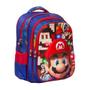 Imagem de Mochila Escolar Masculina Alça Costas Super Mario Luz Led