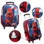 Imagem de Mochila Escolar Masculina de Rodinhas Homem Aranha Reforçada