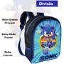 Imagem de Mochila Escolar Masculina Infantil Menino+Lancheira Térmica