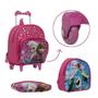 Imagem de Mochila Escolar Menina de Rodinha Frozen Passeio + Lancheira