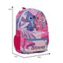 Imagem de Mochila Escolar Menina Lilo & Stitch Tam G Alça Reforçada