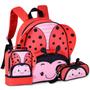 Imagem de Mochila Escolar Meninas com Lancheira e Estojo Bichinhos