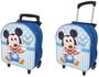 Imagem de Mochila Escolar Mickey Azul com Carrinho Menino