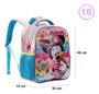 Imagem de Mochila Escolar Minnie Mouse Infantil Bolsa Costas 40x30 Cm