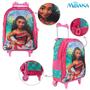 Imagem de Mochila Escolar Moana Grande Rodinha Kit Lancheira+Estojo