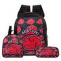 Imagem de Mochila Escolar Naruto Akatsuki Costas Kit Lancheira+Estojo