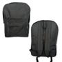 Imagem de Mochila Escolar Preta All Black levar material faculdade trabalho escritorio viajem unisex homens mulheres desing moderno