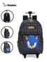 Imagem de Mochila Escolar Rodas Costas Sonic Game Preto - Original