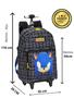 Imagem de Mochila Escolar Rodas Costas Sonic Game Preto - Original