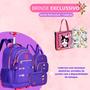 Imagem de Mochila Escolar Rodinha com Lancheira e Estojo Rebecca Bonbon Original Clio Com Caderno e Ecobag RB