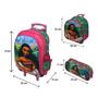 Imagem de Mochila Escolar Rodinhas Estojo Lanheira Moana