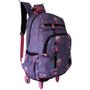 Imagem de Mochila Escolar Rodinhas Good Vibes Dl1592 Denlex Feminina