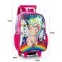 Imagem de Mochila Escolar Rodinhas Holográfica Unicórnio + Lancheira + Estojo Kit Bolsa Infantil Menina Criança Pequena