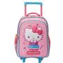 Imagem de Mochila Escolar Rodinhas + Lancheira + Estojo 100 Lápis Hello Kitty