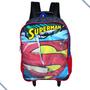 Imagem de Mochila Escolar Rodinhas Superman Dc Comics Infantil Branco