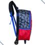 Imagem de Mochila Escolar Rodinhas Superman Dc Comics Infantil Branco